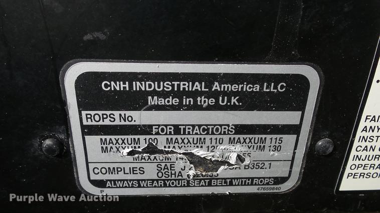image for item EC9510 2015 Case IH Maxxum 140 MFWD tractor