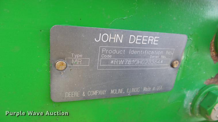image for item EC9540 1999 John Deere 7810 MFWD tractor