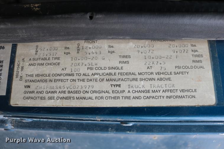 image for item DC3563 1997 International 9300 semi truck