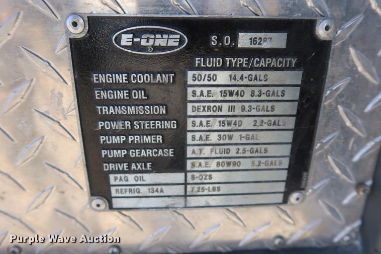 image for item DA6575 1996 Emergency One E-One fire truck