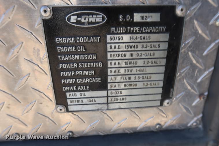 image for item DA6575 1996 Emergency One E-One fire truck