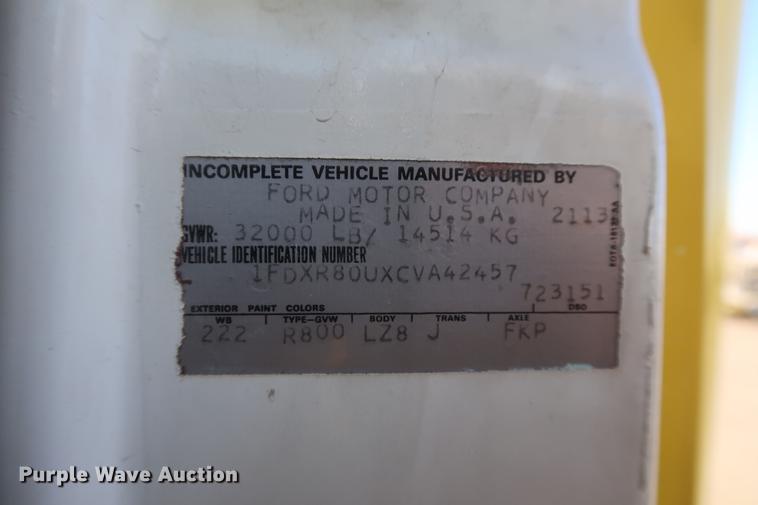image for item DA6576 1982 Ford 8000 box truck
