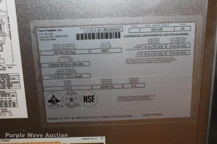 image for item DB5097 Pitco Solstice gas series fryer cooking system