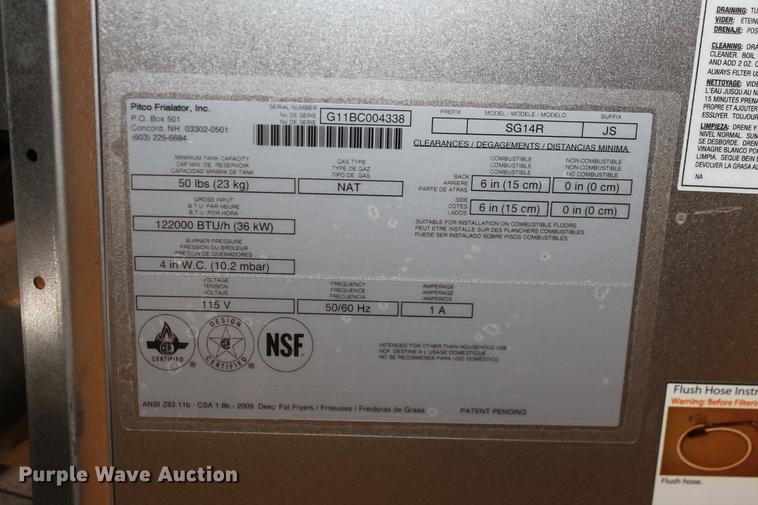 image for item DB5097 Pitco Solstice gas series fryer cooking system