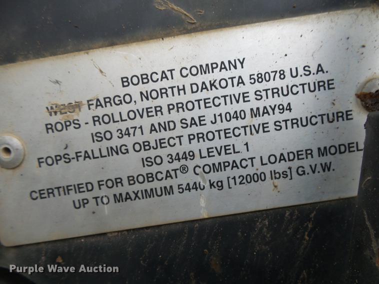 image for item DB7313 Bobcat S250 skid steer