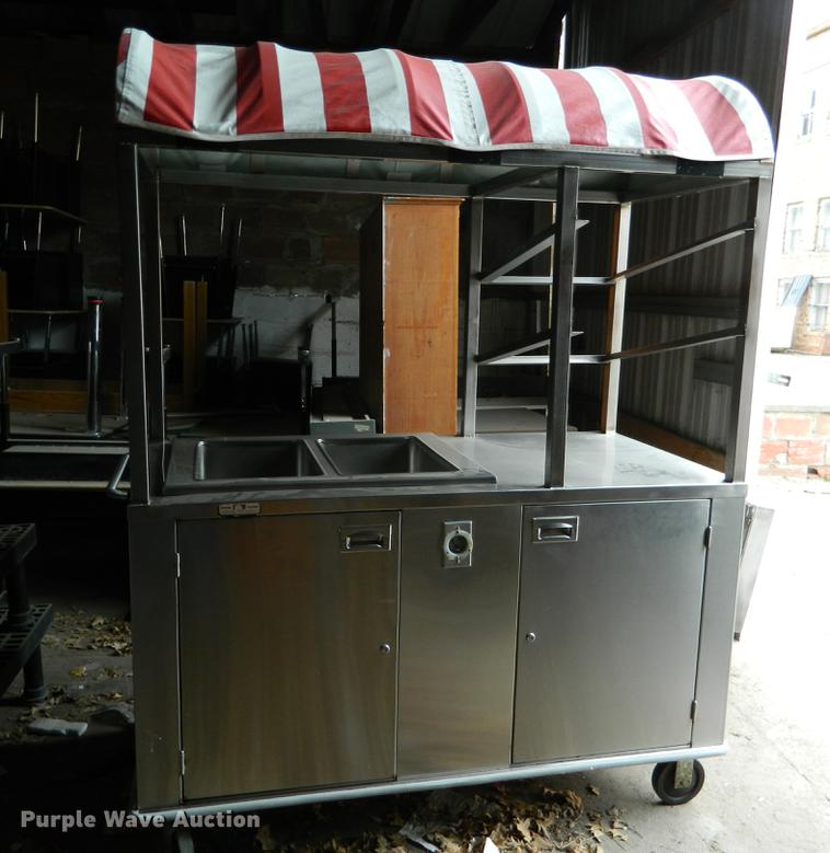 image for item DB9980 International Dispenser Co. stainless steel concession cart