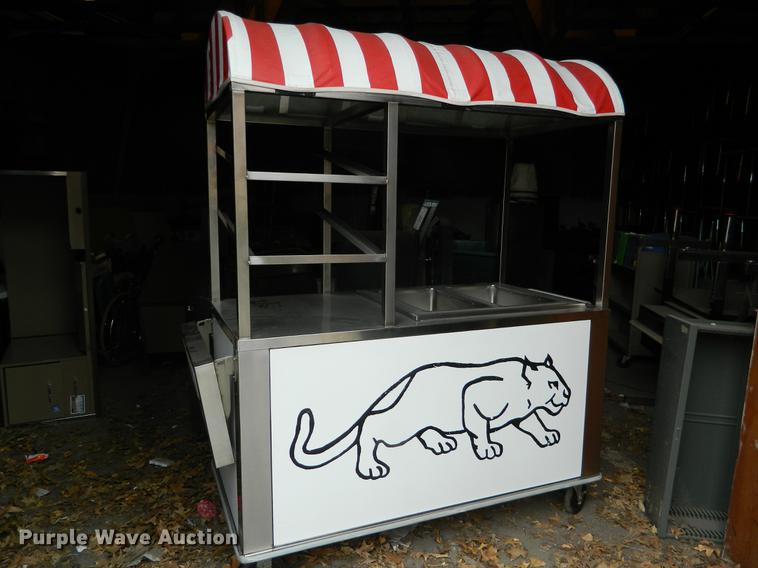 image for item DB9980 International Dispenser Co. stainless steel concession cart