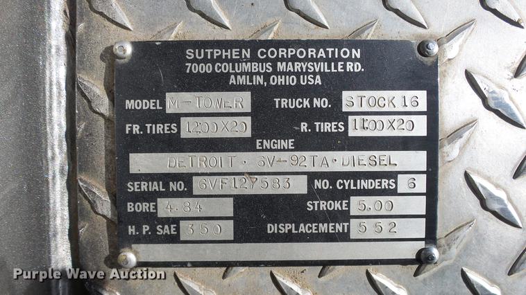 image for item DC0543 1985 Pierce Quint ladder fire truck