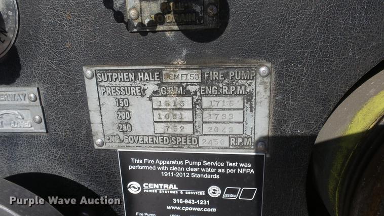 image for item DC0543 1985 Pierce Quint ladder fire truck