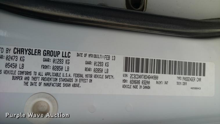 image for item DC0839 2013 Dodge Charger Police