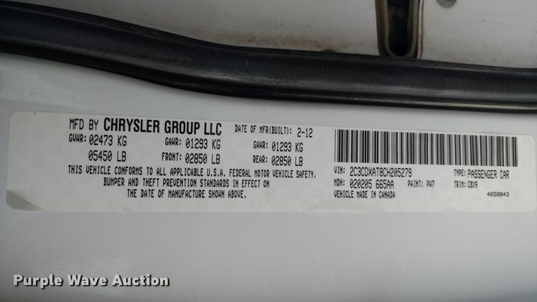 image for item DC0842 2012 Dodge Charger Police