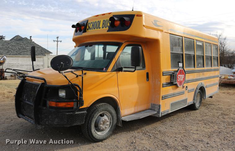 image for item DC3555 2010 Chevrolet Express G3500 Micro Bird school bus