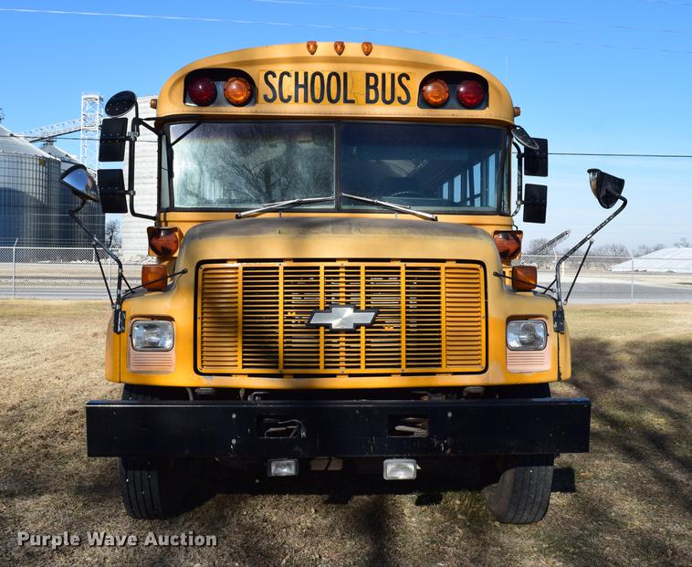 image for item DC3566 1995 Chevrolet Blue Bird school bus