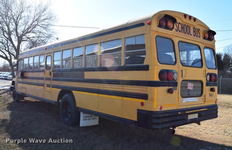 image for item DC3566 1995 Chevrolet Blue Bird school bus