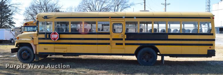 image for item DC3566 1995 Chevrolet Blue Bird school bus