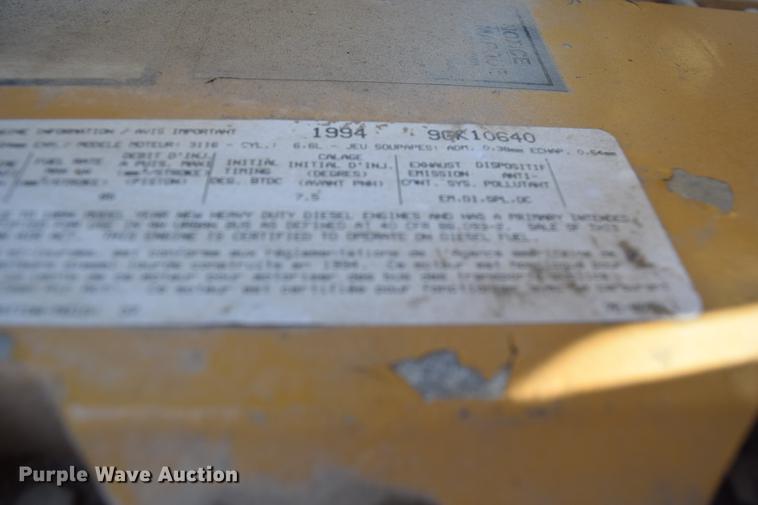 image for item DC3566 1995 Chevrolet Blue Bird school bus