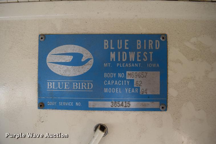 image for item DC3566 1995 Chevrolet Blue Bird school bus