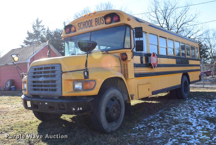 image for item DC3567 1997 Ford Blue Bird school bus