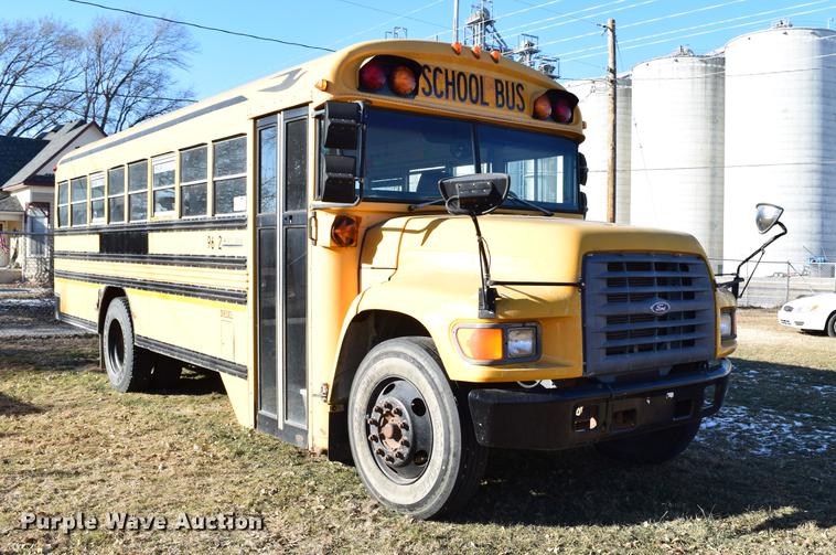 image for item DC3567 1997 Ford Blue Bird school bus