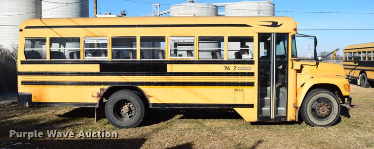 image for item DC3567 1997 Ford Blue Bird school bus