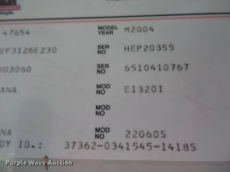 image for item DC4733 2004 Thomas Built Saf-T-Liner MVP EF 1418S school bus