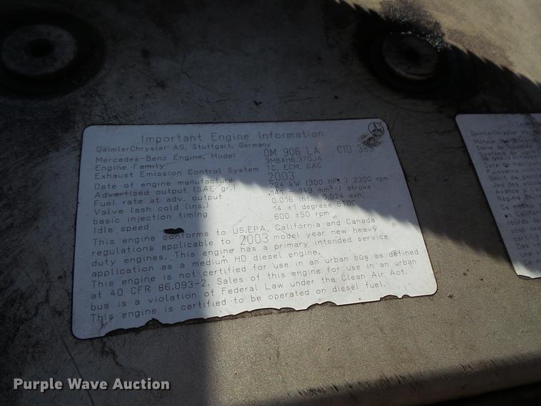 image for item DC4737 2004 Freightliner FS65 Thomas Built 101PS school bus