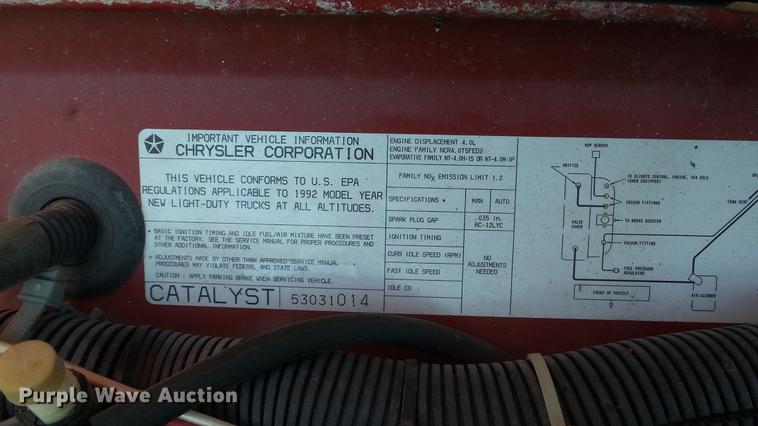 image for item DC5710 1992 Jeep Cherokee SUV