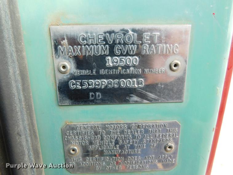 image for item DC8379 1969 Chevrolet C50 truck chassis