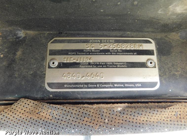 image for item DC8380 John Deere 4640 tractor