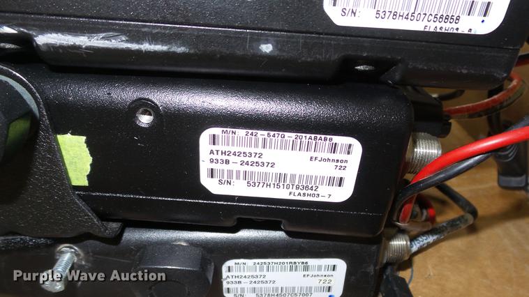 image for item EC9545 (4) EF Johnson police radios