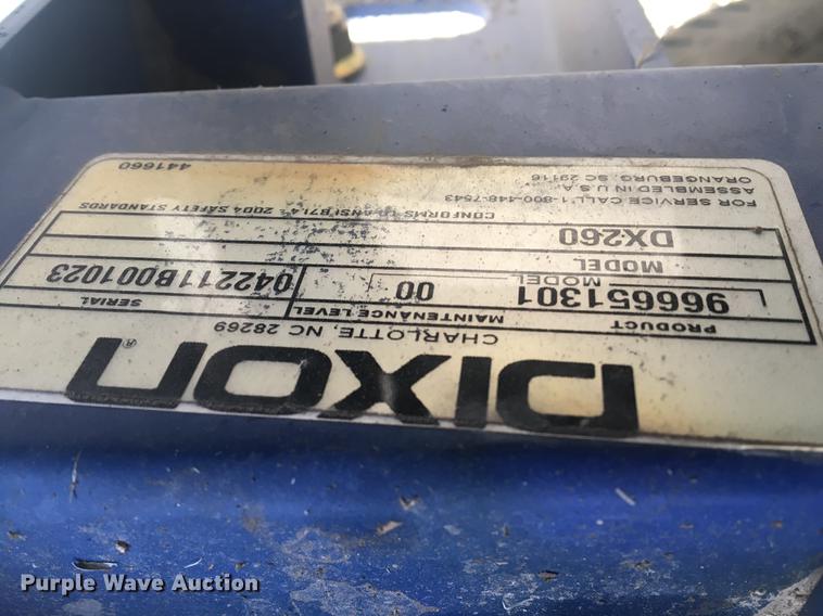 image for item EH9592 2011 Dixon DX260 ZTR lawn mower