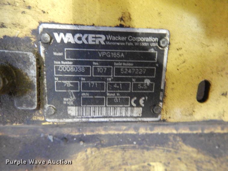 image for item EP9105 Wacker VPG165A compactor