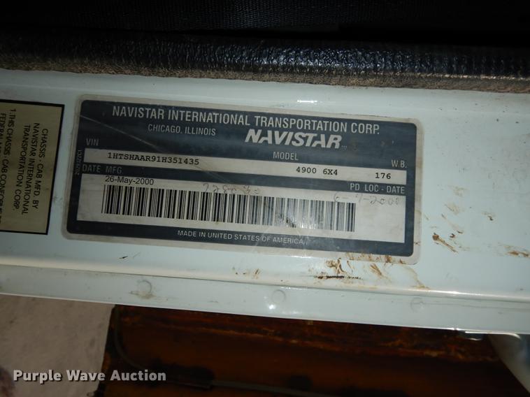 image for item J5532 2001 International 4900 dump truck