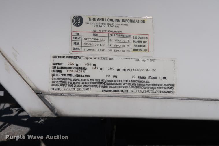 image for item DA8586 2008 Pilgrim camper