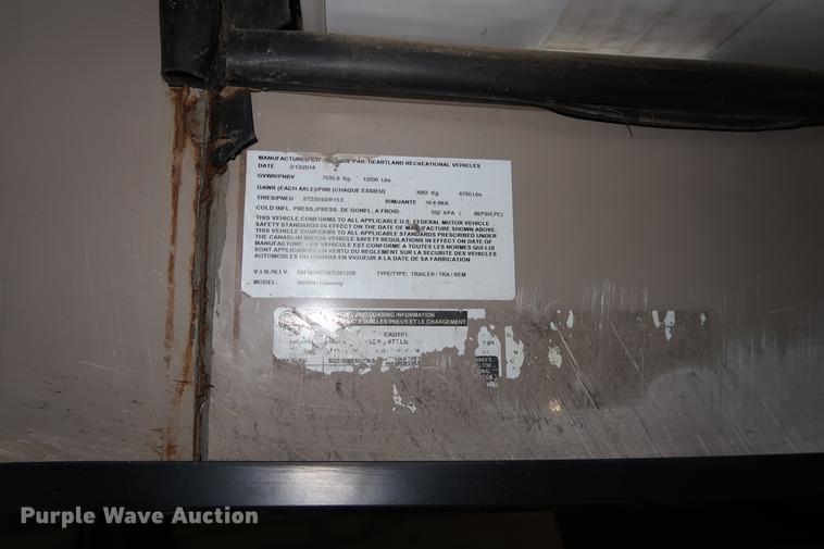 image for item DA8587 2014 Heartland 3650BH Gateway camper