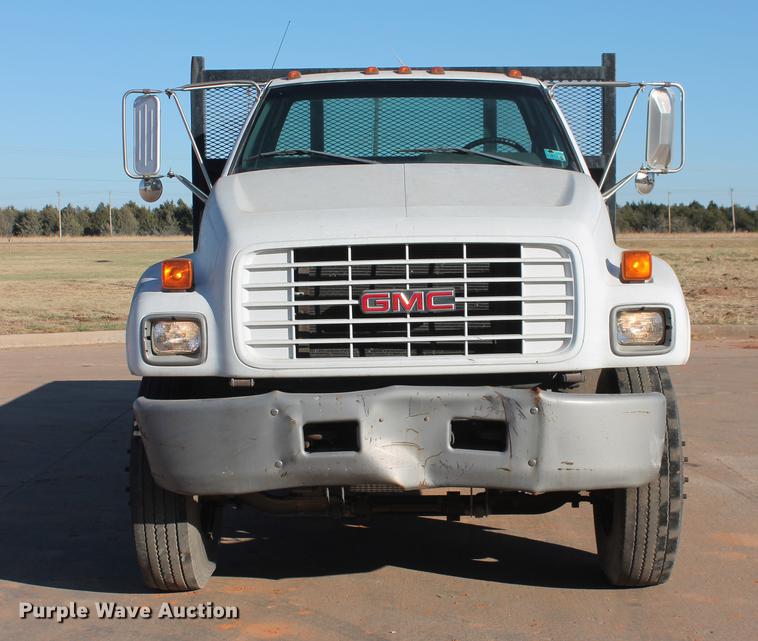 image for item DB5075 1999 GMC 7500 flat dump bed truck