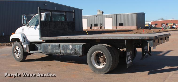 image for item DB5075 1999 GMC 7500 flat dump bed truck