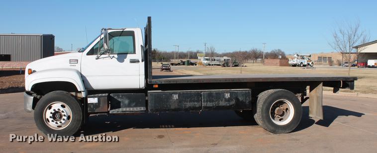 image for item DB5075 1999 GMC 7500 flat dump bed truck
