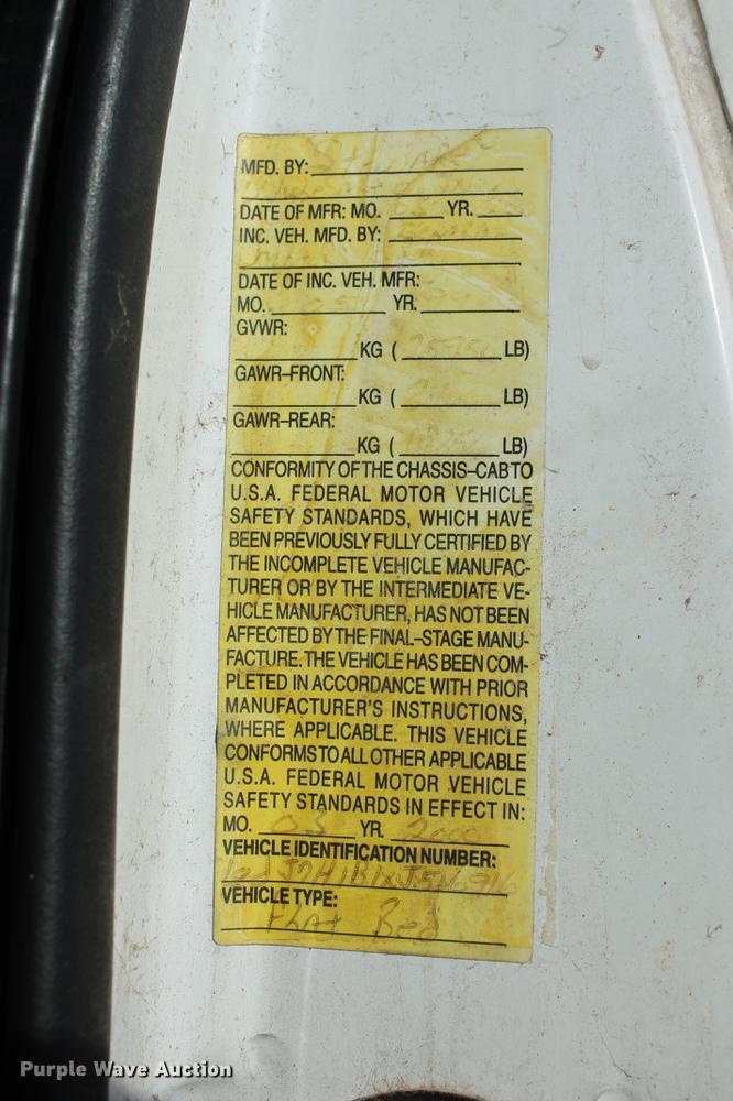 image for item DB5075 1999 GMC 7500 flat dump bed truck