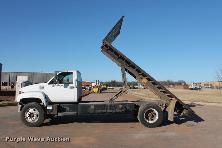 image for item DB5075 1999 GMC 7500 flat dump bed truck