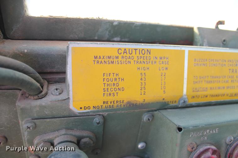 image for item DB5076 1984 Am General M923 flatbed truck