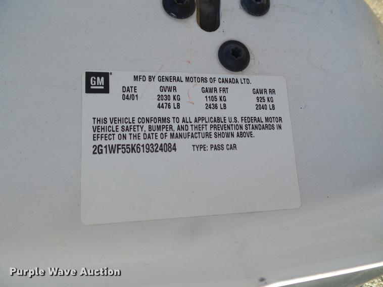 image for item DD1424 2001 Chevrolet Impala