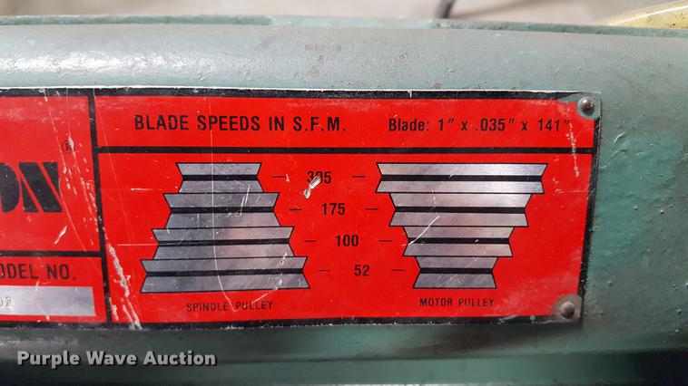 image for item DD9068 Wilton 3602 band saw