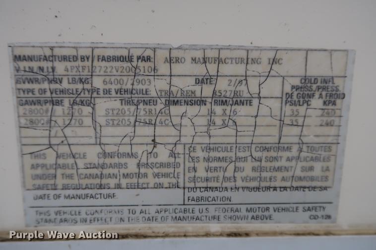 image for item DD9572 1997 Aerolite The original camper