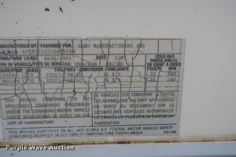 image for item DD9572 1997 Aerolite The original camper