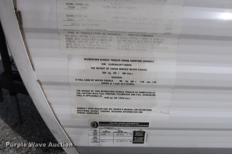 image for item DD9574 2015 Jayco Jayflight SLX camper