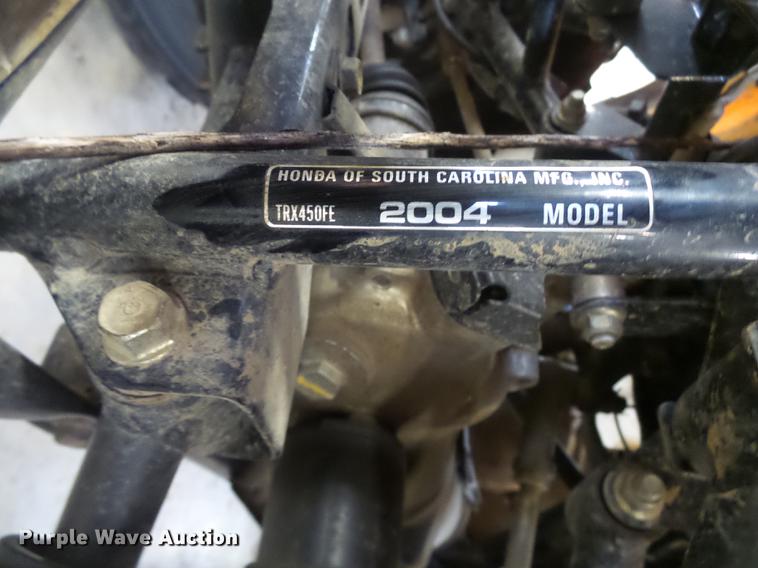 image for item DX9351 2004 Honda TRX450ES ATV