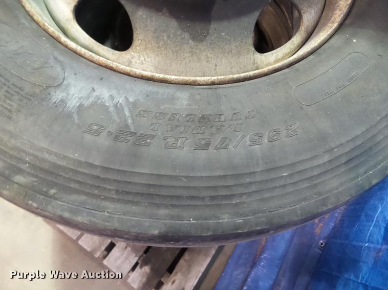 image for item DZ9174 (4) 22.5 steel hub pilot wheels