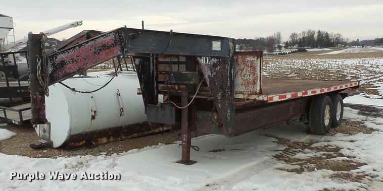image for item EA9652 2012 shop built tilt deck trailer