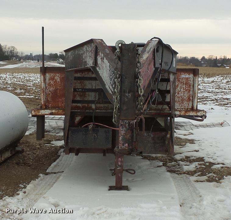 image for item EA9652 2012 shop built tilt deck trailer